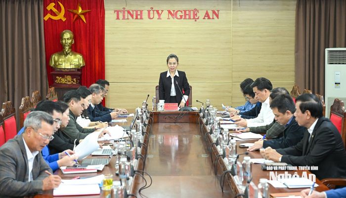 Toàn cảnh cuộc làm việc. Ảnh: Thành Cường