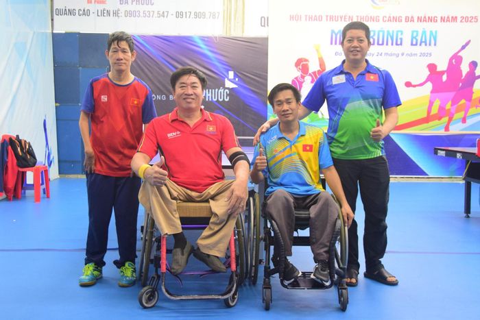 Các vận động viên bóng bàn Đà Nẵng đã sẵn sàng dự ASEAN Para Games 13. Ảnh: PHI NÔNG