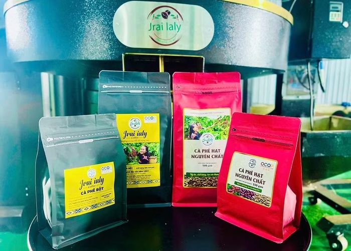 Thương hiệu cà phê Jrai Ia Ly được nhiều người biết đến. Ảnh: N.S