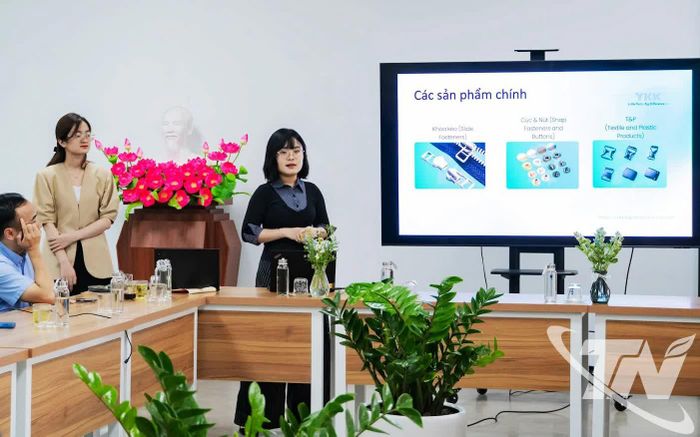 Các doanh nghiệp may trên địa bàn tỉnh chú trọng tổ chức nhiều chương trình tập huấn, trao đổi nhằm lan tỏa tinh thần tiên phong đổi mới sáng tạo đến nhân viên, công nhân.