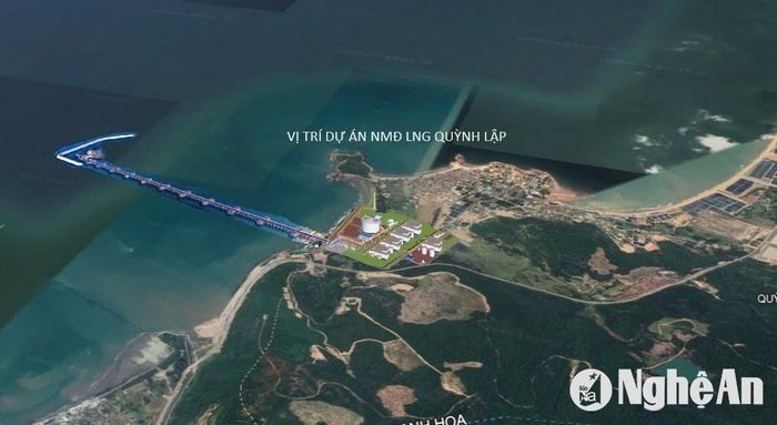 Dự án Nhà máy nhiệt điện khí LNG Quỳnh Lập có công suất 1.500 MW. Ảnh tư liệu: Báo Nghệ An