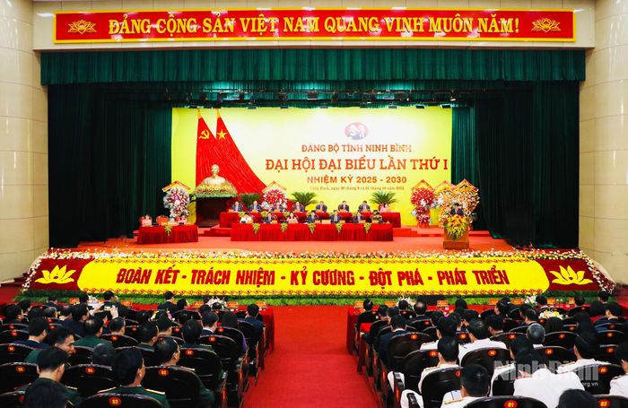 Quang cảnh Đại hội đại biểu Đảng bộ tỉnh lần thứ I, nhiệm kỳ 2025-2030. Ảnh: P.V
