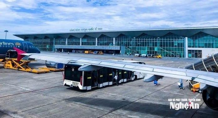 Nâng cấp Cảng Hàng không quốc tế Vinh là cơ hội để tăng hàng xuất khẩu. Ảnh: Nguyễn Hải