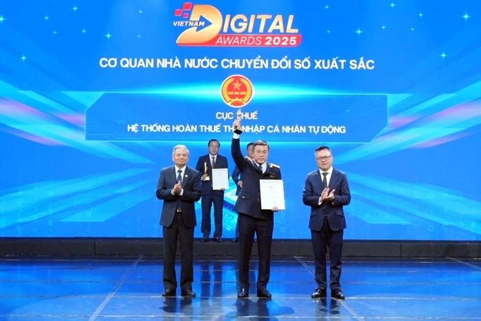 Cục Thuế là một trong năm cơ quan nhà nước được vinh danh nhận Giải thưởng Chuyển đổi số Việt Nam 2025 ở hạng mục “Cơ quan nhà nước chuyển đổi số xuất sắc”.