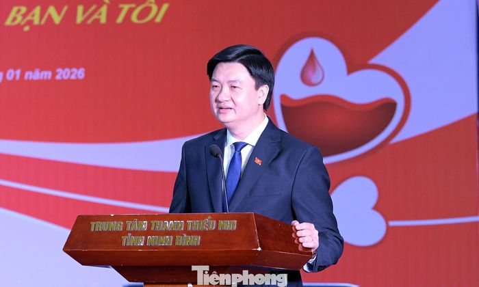Anh Trần Ngọc Nam phát biểu tại chương trình. Ảnh: Xuân Tùng