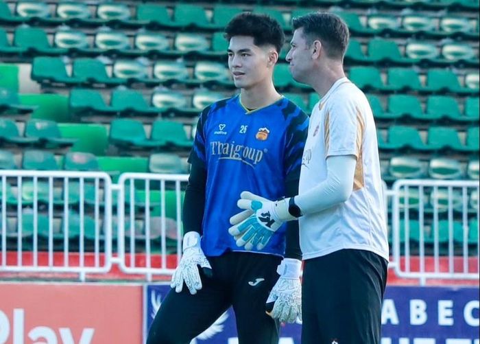 Trung Kiên trở lại tập luyện tại CLB. Ảnh: CLB HAGL