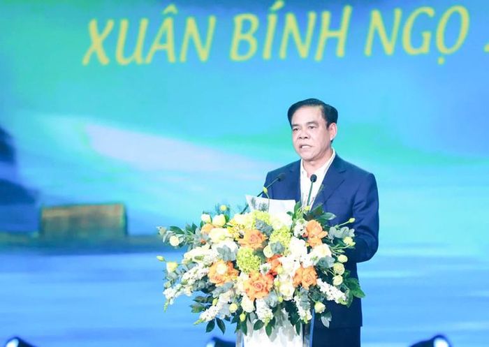 Đồng chí Võ Trọng Hải, Chủ tịch Ủy ban nhân dân tỉnh Nghệ An phát biểu tại chương trình.