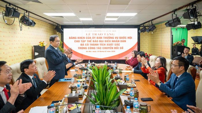 Chủ tịch Quốc hội Trần Thanh Mẫn phát biểu. Ảnh: Phạm Thắng