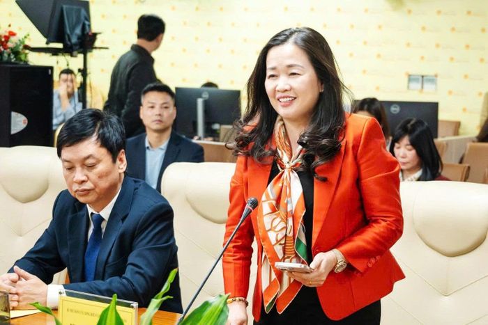 Tổng Biên tập Phạm Thị Thanh Huyền phát biểu. Ảnh: Phạm Thắng