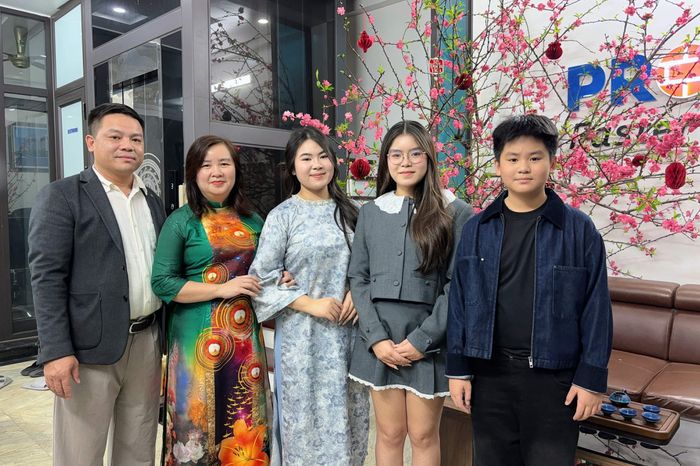Gia đình nhỏ của bạn Trương Ngọc Minh. Ảnh: NVCC