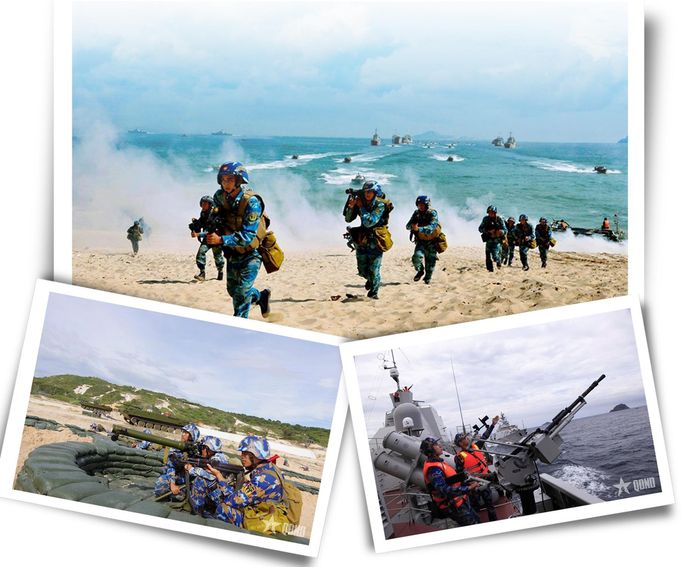 Bộ đội Hải quân huấn luyện sẵn sàng chiến đấu.