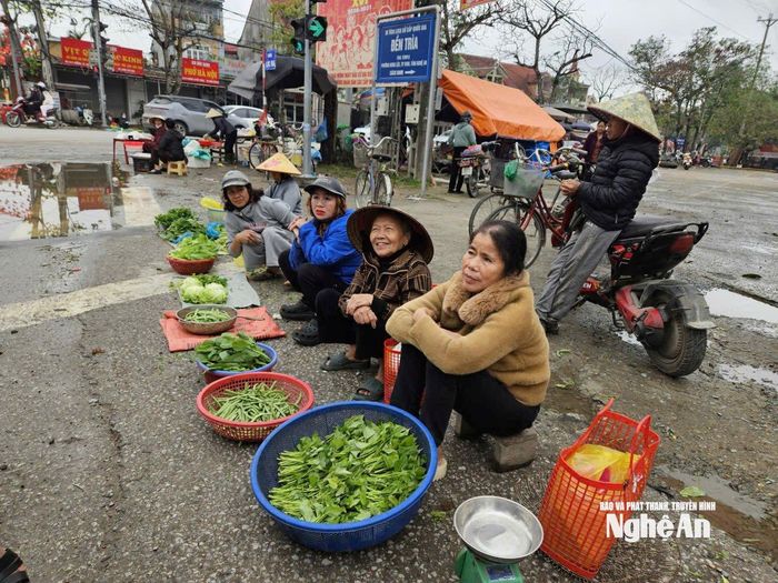 Hàng rau xanh đa dạng, giá cả tăng nhẹ. Ảnh: T.P