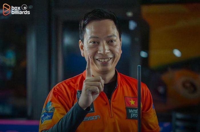 Hoàng "Sao" cảm thấy "vô cùng hạnh phúc và biết ơn", bởi giải đấu quy tụ những cơ thủ hàng đầu, đòi hỏi sự tập trung và bản lĩnh trong từng ván đấu. Ảnh: Box Billiards