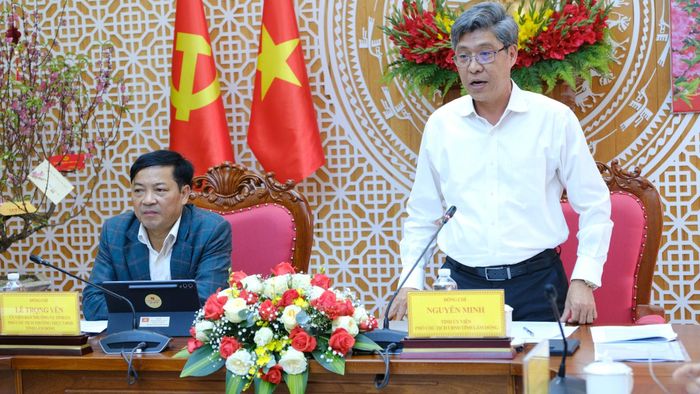 Tỉnh ủy viên, Phó Chủ tịch UBND tỉnh Lâm Đồng Nguyễn Minh yêu cầu tập trung tháo gỡ khó khăn cho các dự án của Nova World Phan Thiết