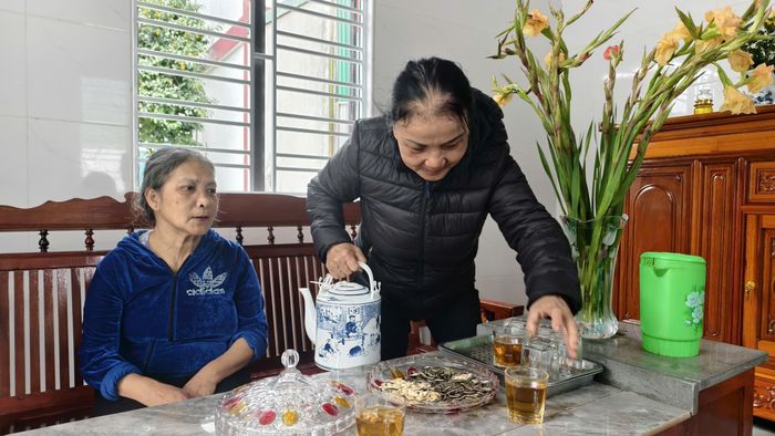 Tết Nguyên đán 2026 là cái Tết đầu tiên 2 chị em bà Nguyễn Thị Toàn và Nguyễn Thị Hương được đón trong căn nhà mới. Ảnh: Diệp Thanh