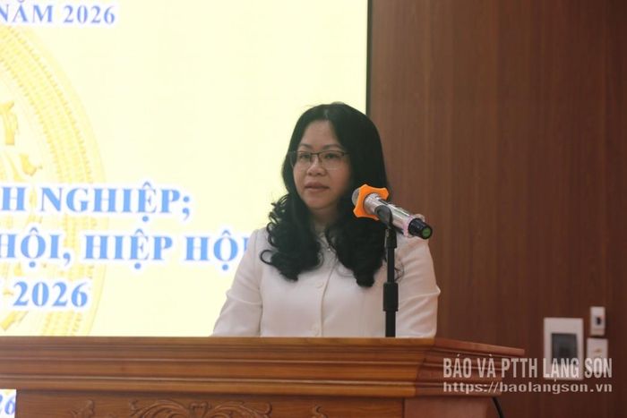Lãnh đạo Thống kê tỉnh phát biểu khai mạc hội nghị