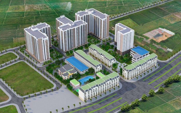 Phối cảnh một dự án nhà ở xã hội tại Bắc Ninh. Ảnh minh họa