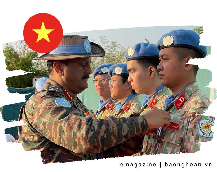 Những chiến sĩ Việt Nam tại Nam Sudan. Ảnh: NVCC