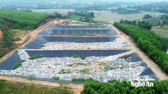 Dự án bãi xử lý rác thải huyện Quế Phong (cũ), nay thuộc xã Quế Phong. Ảnh: X.H