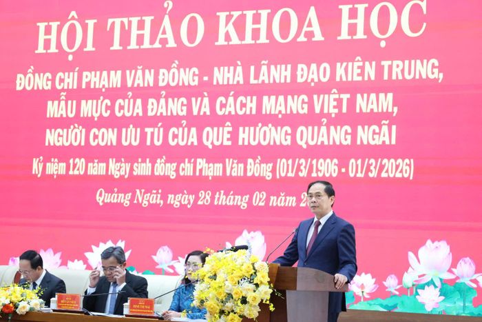 Phó Thủ tướng Bùi Thanh Sơn phát biểu khai mạc hội thảo. Ảnh: NGUYỄN TRANG