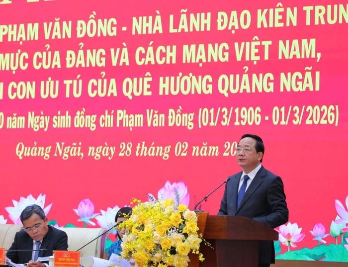 Ông Trịnh Văn Quyết, Ủy viên Bộ Chính trị, Bí thư Trung ương Đảng, Trưởng Ban Tuyên giáo và Dân vận Trung ương đề nghị cấp ủy, chính quyền, cán bộ, đảng viên và các tầng lớp nhân dân tiếp tục học tập và noi gương đồng chí Phạm Văn Đồng, xây dựng quê hương Quảng Ngãi và đất nước Việt Nam ngày càng giàu mạnh, văn minh, hạnh phúc.