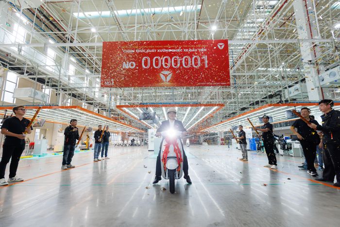 YADEA khánh thành nhà máy, giới thiệu sản phẩm và xuất xưởng chiếc xe đầu tiên tại nhà máy YADEA Bắc Ninh.