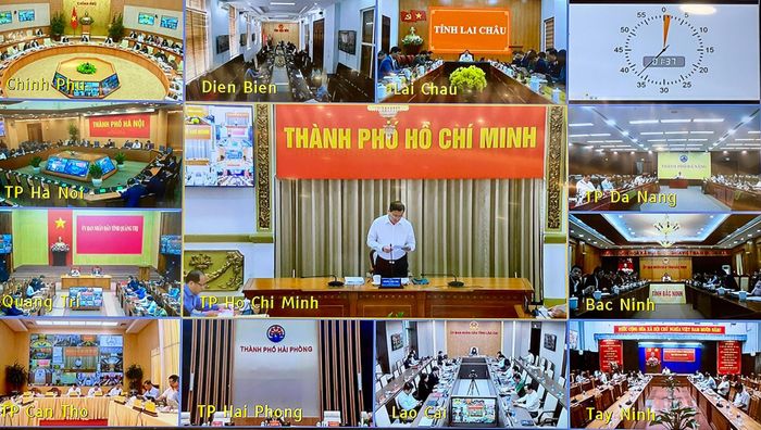 Các địa phương tham dự trực tuyến Phiên họp Chính phủ thường kỳ tháng 2/2026.