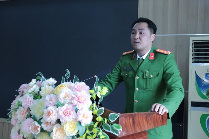 Trung tá Nguyễn Ngọc Phương – Phó Đội trưởng Đội Tệ nạn Xã hội, Phòng Cảnh sát Hình sự (Công an tỉnh Lai Châu) chia sẻ chuyên đề.