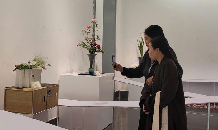 Công chúng tham quan không gian trưng bày tại triển lãm. Ảnh: Phương Thanh