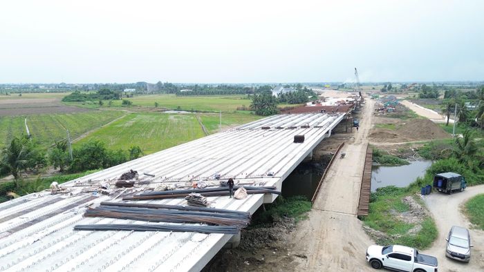 Dự án Vành đai 3 đoạn qua TP.HCM đang được các nhà thầu tăng tốc thi công.