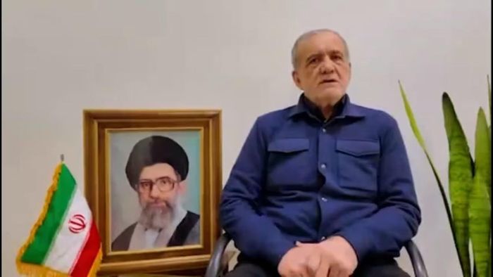 Tổng thống Iran Masoud Pezeshkian. Ảnh: Tasnim