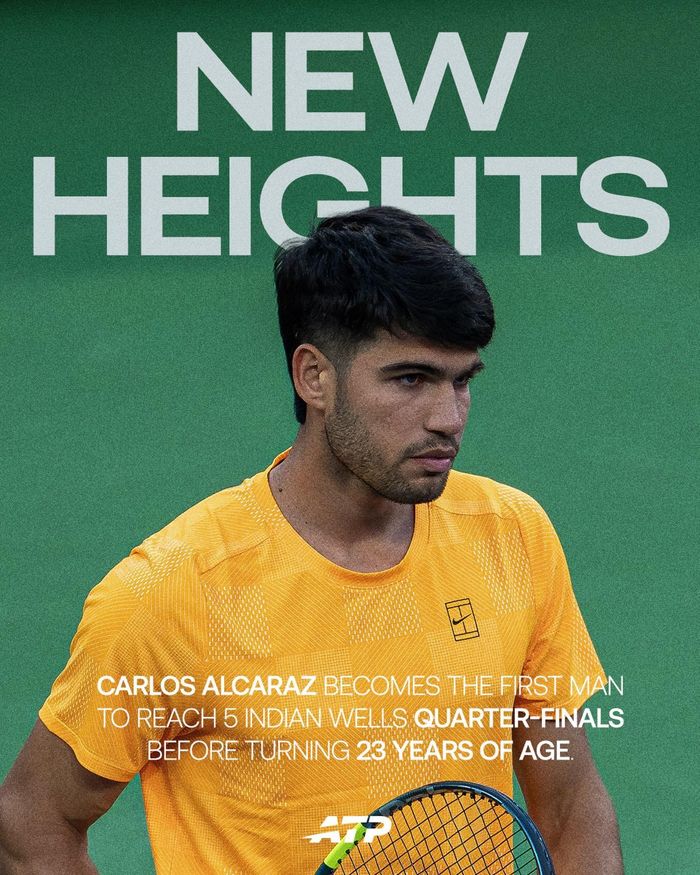 Alcaraz thiết lập cột mốc đáng nhớ - Ảnh: ATP Tour