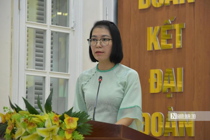 Bà Nguyễn Thị Thanh An - Phó Trưởng ban phụ trách Ban Dân chủ, Giám sát và Phản biện xã hội, cơ quan Ủy ban Mặt trận Tổ quốc Việt Nam Tp.Đà Nẵng.