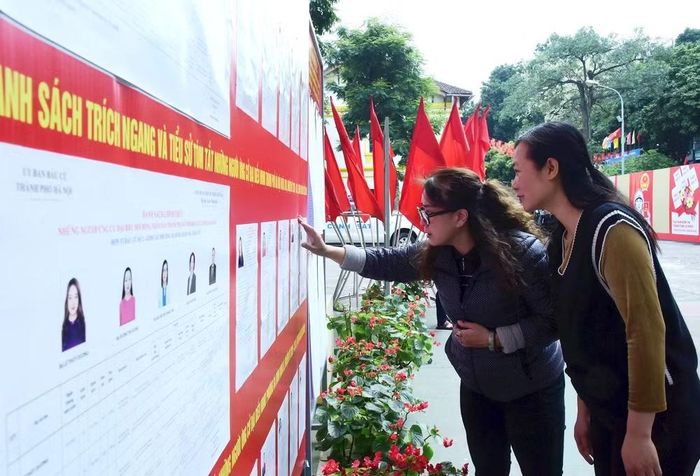 Cử tri có thể thuận tiện theo dõi danh sách người ứng cử