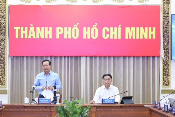 Chủ tịch UBND TP.HCM Nguyễn Văn Được phát biểu tại hội thảo.