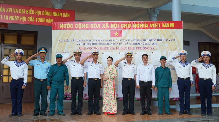 Khu vực bỏ phiếu số 14 - Đảo Trường Sa tự tin, sẵn sàng hướng về ngày hội non sông.