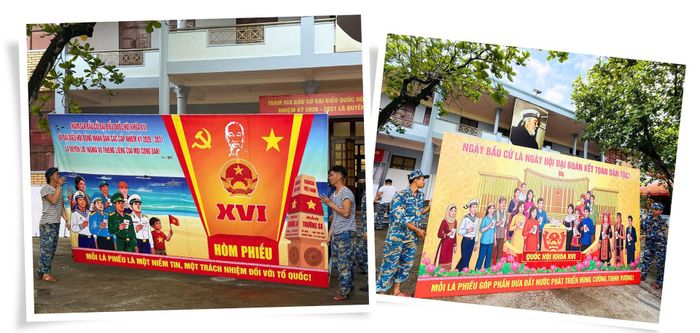 Rộn ràng không khí chuẩn bị bầu cử ở đảo Trường Sa.