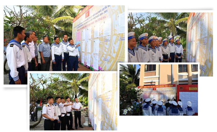 Cử tri tìm hiểu lần cuối tiểu sử các đại biểu ứng cử trước khi viết phiếu bầu.