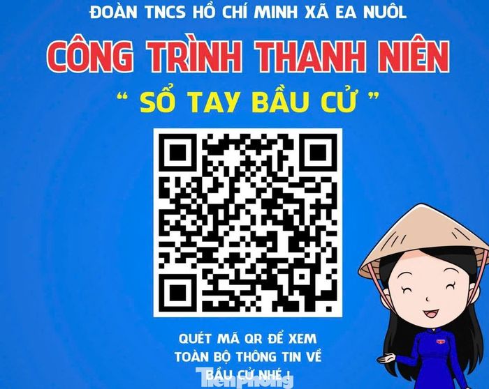 Công trình thanh niên “Sổ tay bầu cử” của Đoàn thanh niên xã Ea Nuôl.