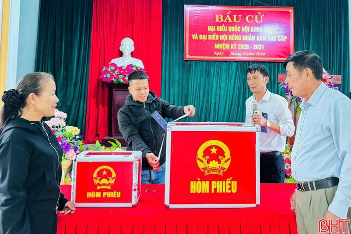 Xã Mai Phụ cũng đã tiến hành vận hành thử công tác tổ chức bầu cử.