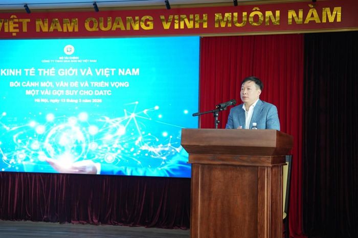 Chủ tịch HĐTV DATC Nguyễn Duy Thịnh phát biểu.