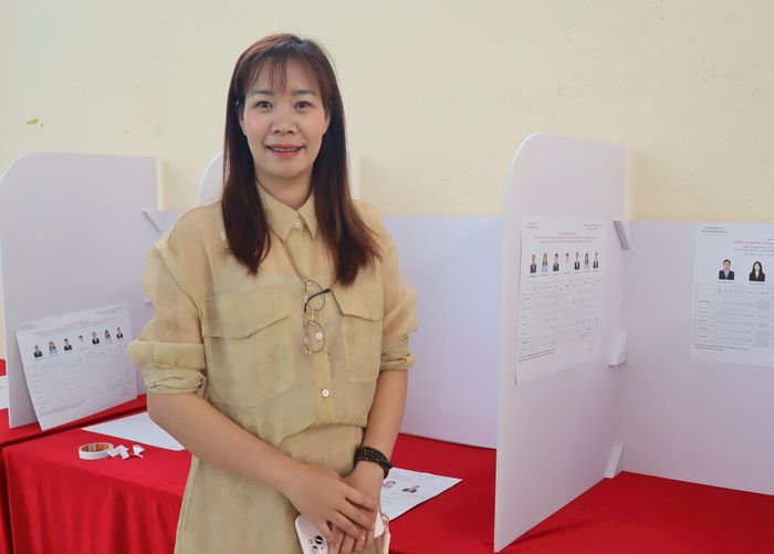 Cô giáo Cù Thị Thanh Huyền. Ảnh: XS