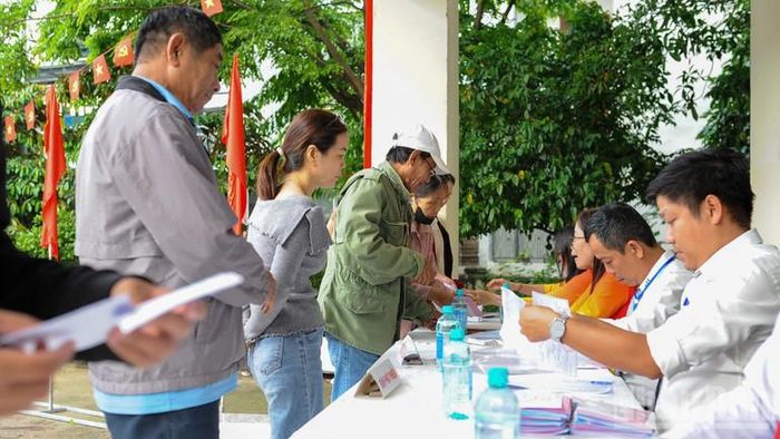 Khu vực bỏ phiếu số 24, phường Thanh Khê.