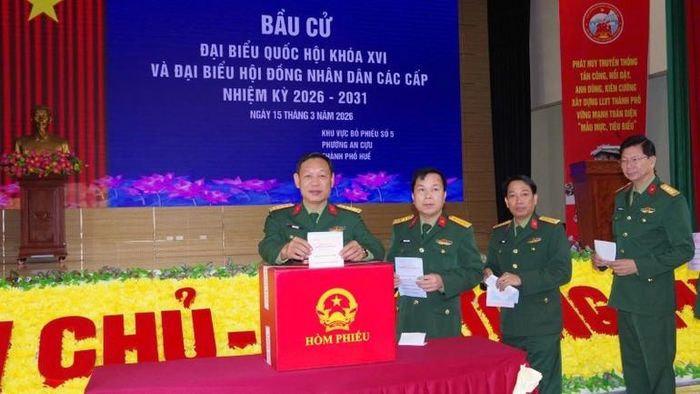 Bộ Chỉ huy Quân sự thành phố đã hoàn thành công tác bầu cử.
