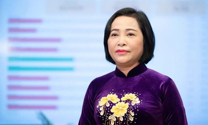 Phó Chủ tịch Quốc hội Nguyễn Thị Thanh, Ủy viên Hội đồng Bầu cử Quốc gia, Phó Trưởng Tiểu ban Nhân sự thuộc Hội đồng Bầu cử Quốc gia trả lời phỏng vấn báo chí. (Ảnh: Phạm Thắng)