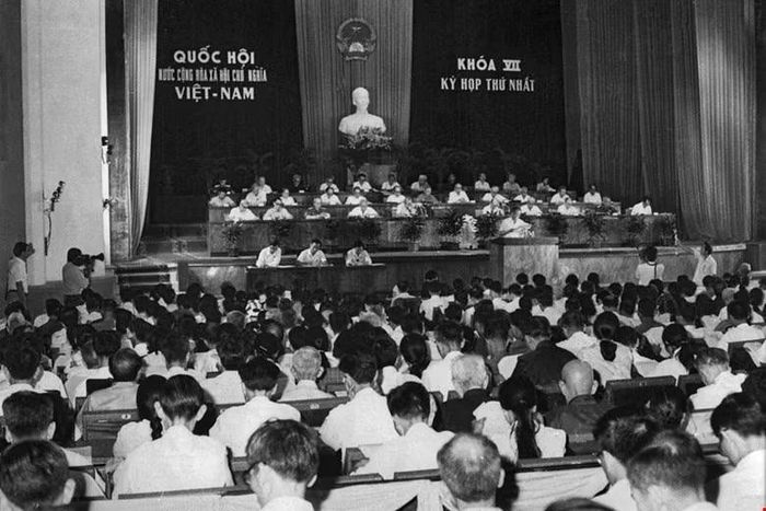 Phiên làm việc của Quốc hội khóa VII. (Ảnh: TTXVN)