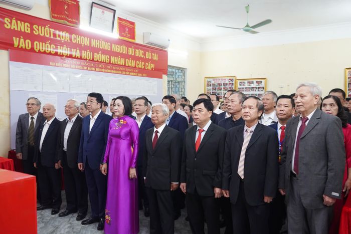 Phó Chủ tịch Quốc hội Nguyễn Thị Thanh dự lễ khai mạc Ngày bầu cử đại biểu Quốc hội khóa XVI, đại biểu HĐND các cấp nhiệm kỳ 2026 - 2031 tại phường Đông Thành, Ninh Bình