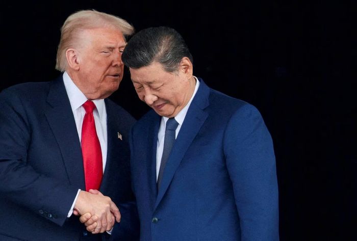 Tổng thống Mỹ Donald Trump và Chủ tịch Trung Quốc Tập Cận Bình tại Hàn Quốc ngày 30/10/2025. Ảnh: Reuters.