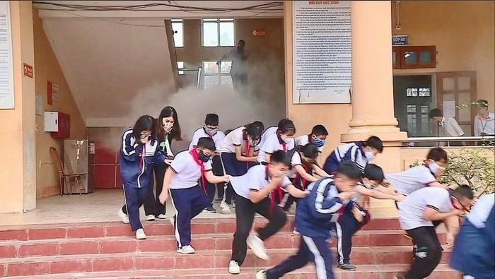 Các kỹ năng được lan tỏa tới các em học sinh. (Ảnh: CATQ)