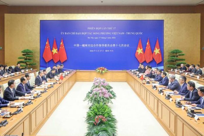Toàn cảnh Phiên họp lần thứ 17 Ủy ban chỉ đạo hợp tác song phương Việt Nam - Trung Quốc.